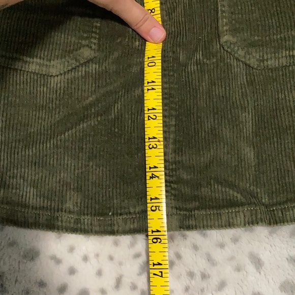 Corduroy High Wasted A Line Skirt - Picture 7 of 8